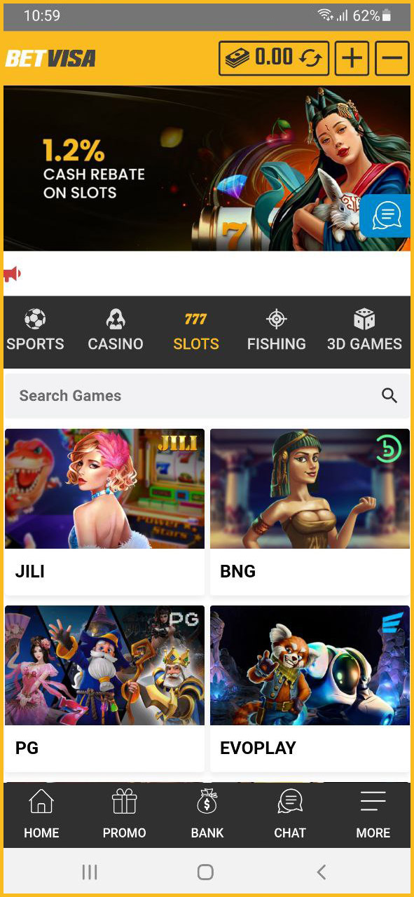 Screenshot of the BetVisa Bangladesh mobile application